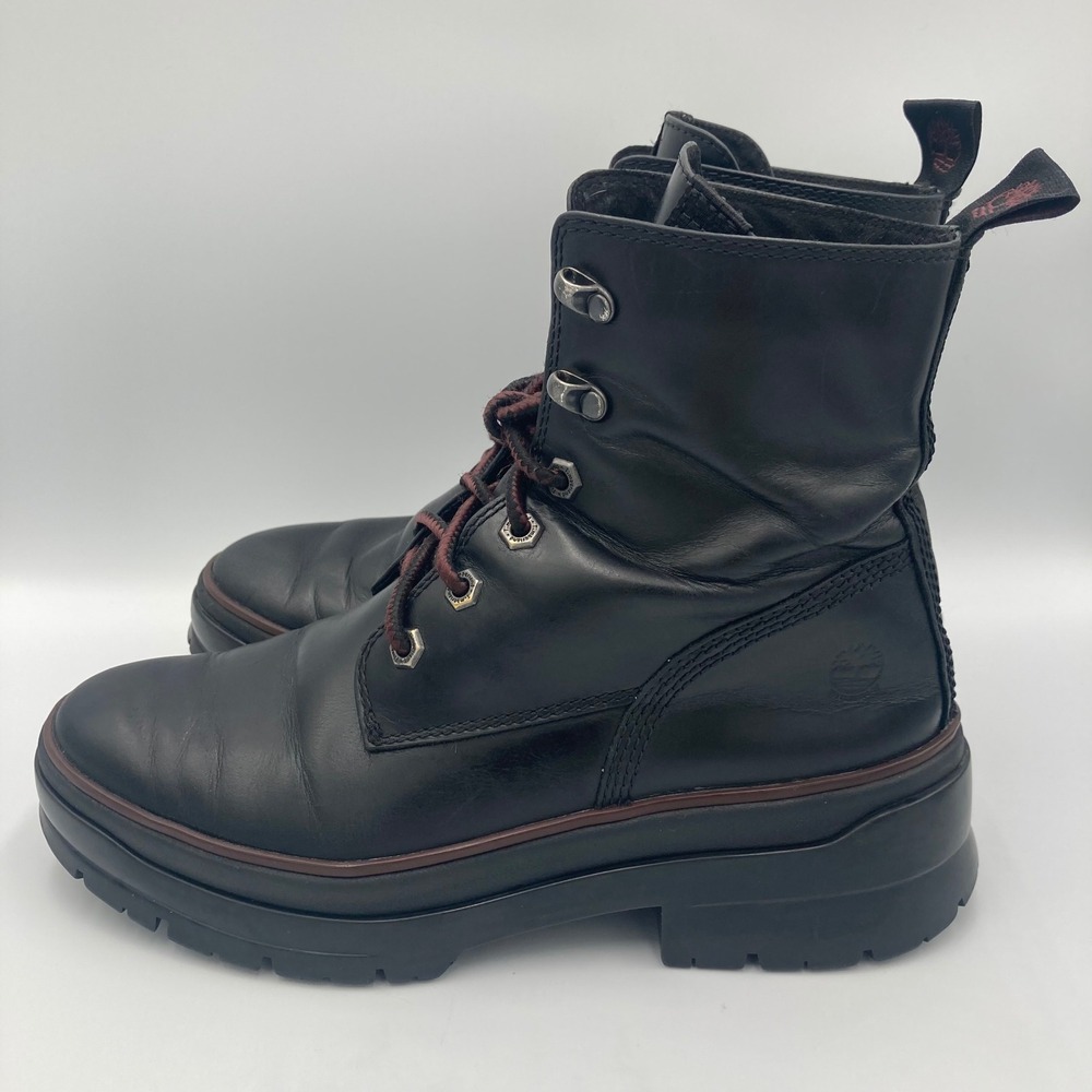 Timberland Maylynn Waterproof Mid Lace Women's Black Boots Size 8